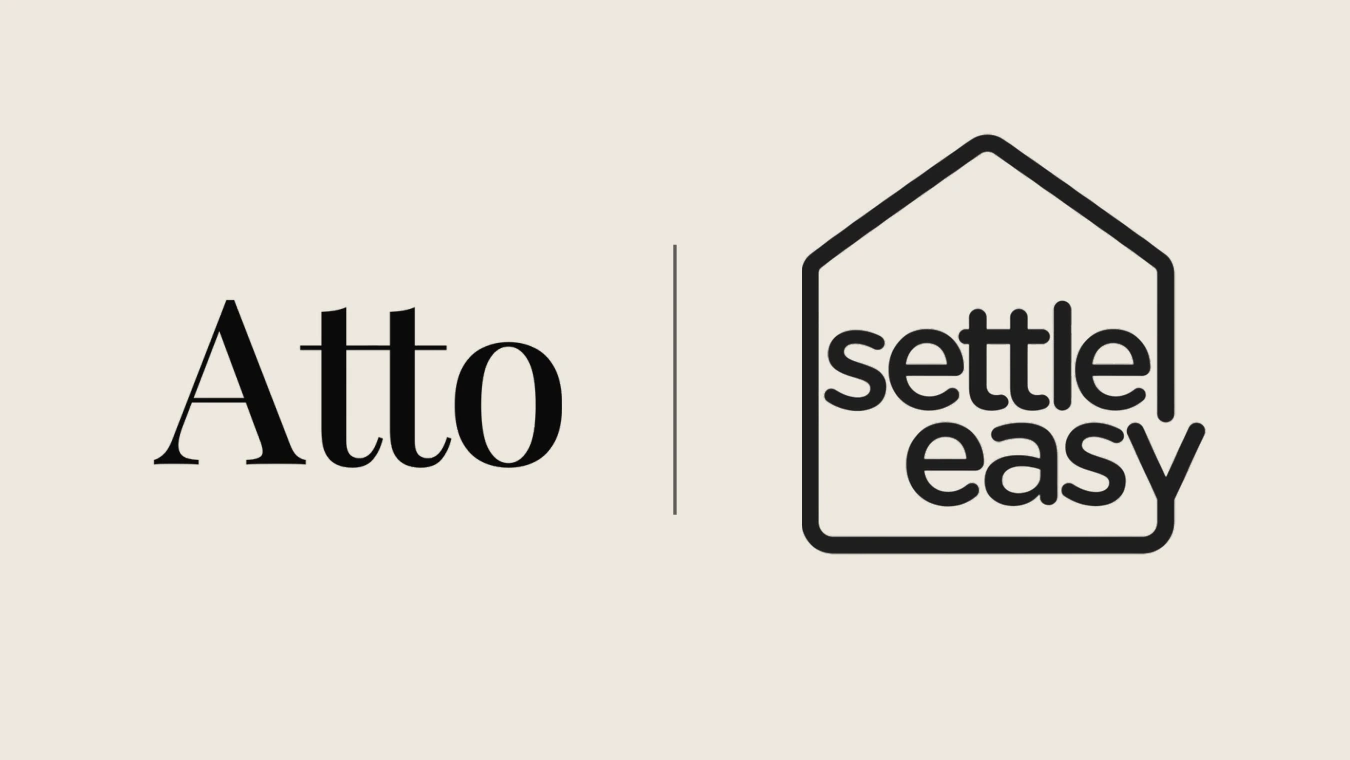 Atto and Settle Easy logos on a cream background